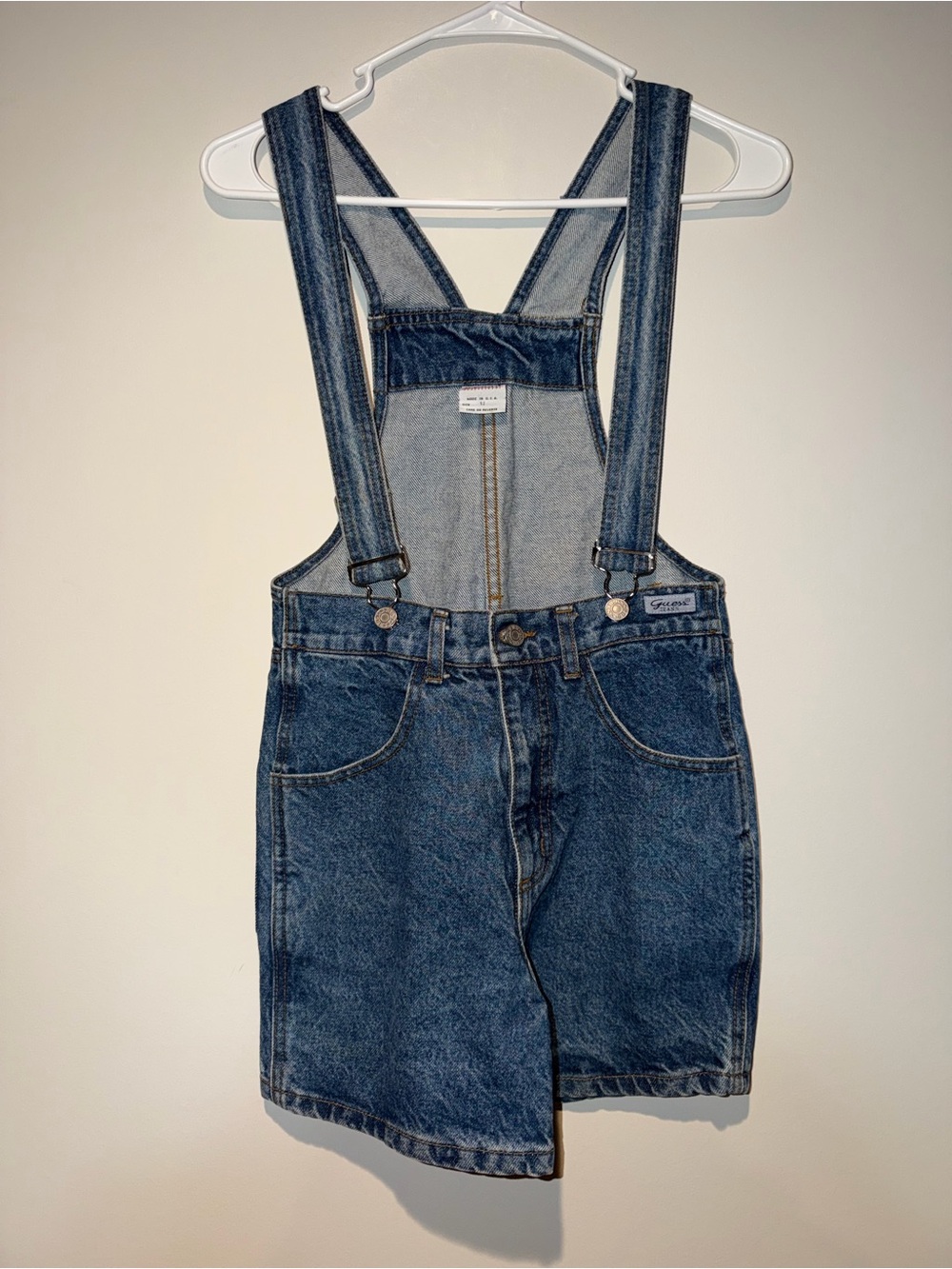 Vintage Guess Denim Overall Skirt size 12